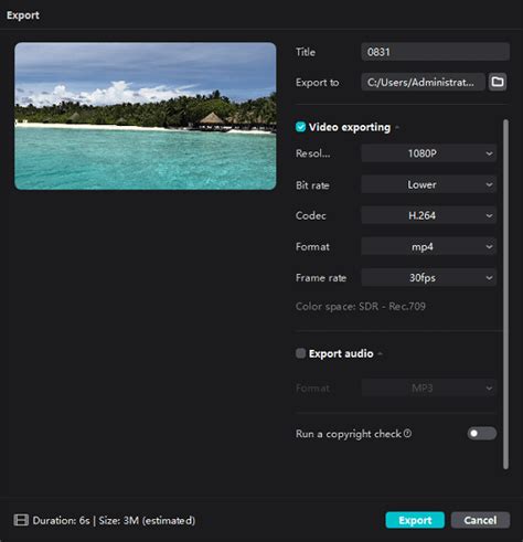 capcut export problem android