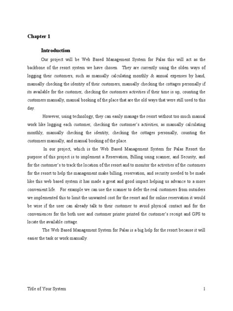 capstone project documentation sample