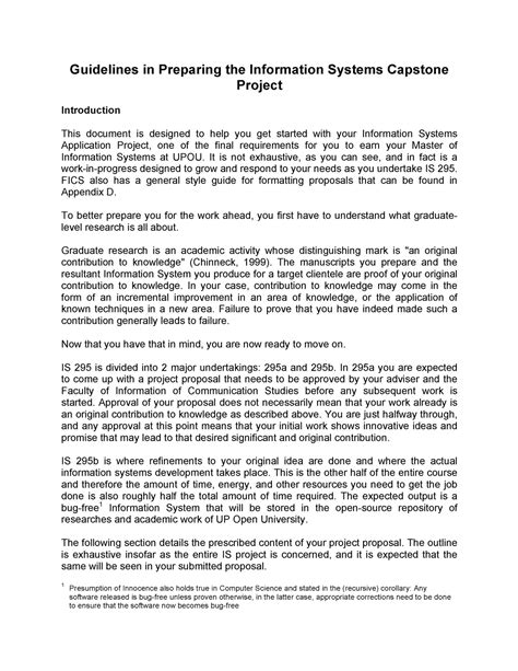 capstone project guidelines
