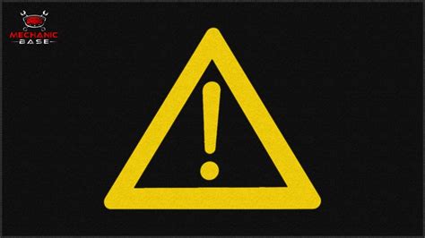 car dashboard symbol triangle with exclamation point