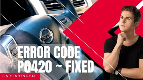 car error code p0420