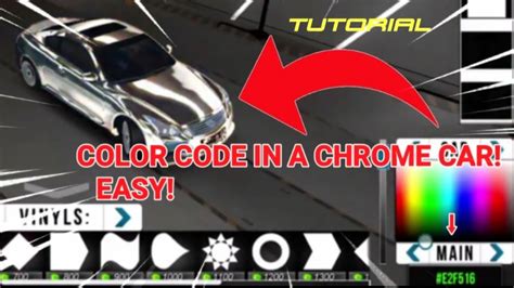 car parking multiplayer chrome colour code