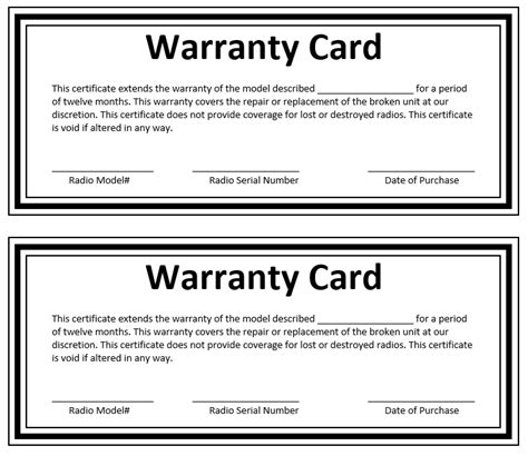 car warranty paperwork