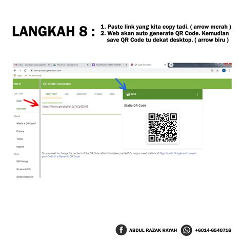 cara generate link ke qr code