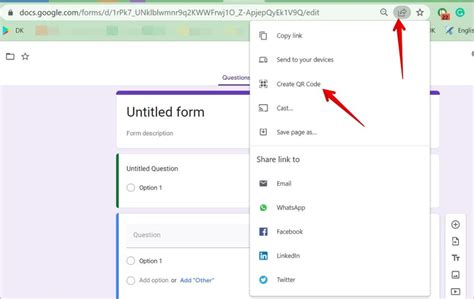 cara generate qr code google form