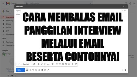 cara membalas email interview