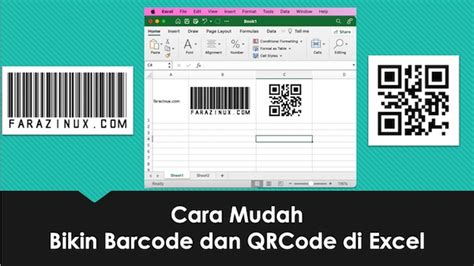 cara membuat barcode di excel qr code