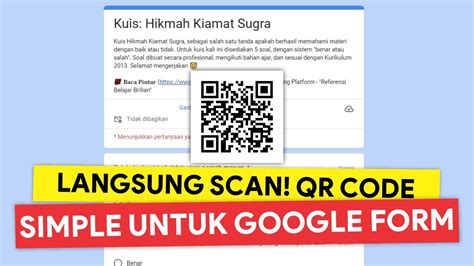 cara membuat barcode qr google form