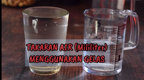 Cara Menggunakan Gelas Takar