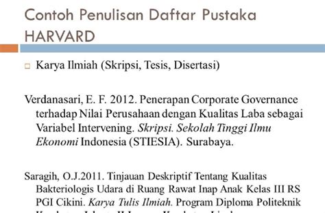 cara penulisan daftar pustaka dari skripsi orang lain