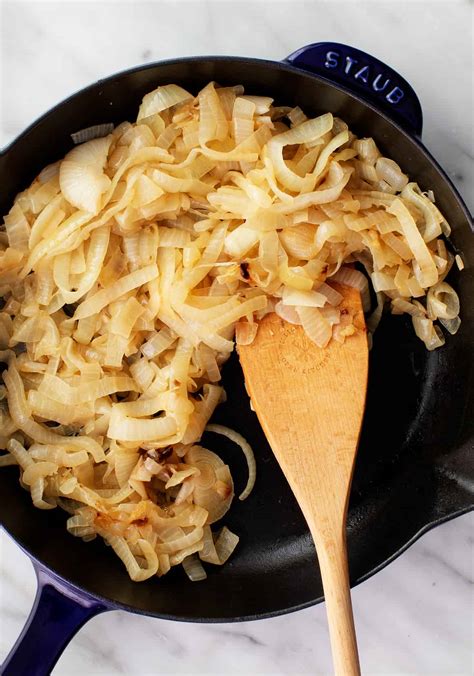 caramelized onions in pan