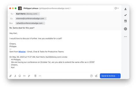 Ilustrasi orang mengirim email CC