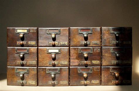 Card Catalog Drawers