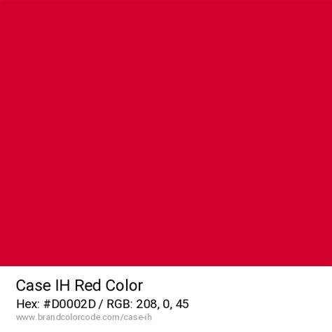 case ih red paint code