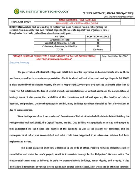 case study format pdf philippines