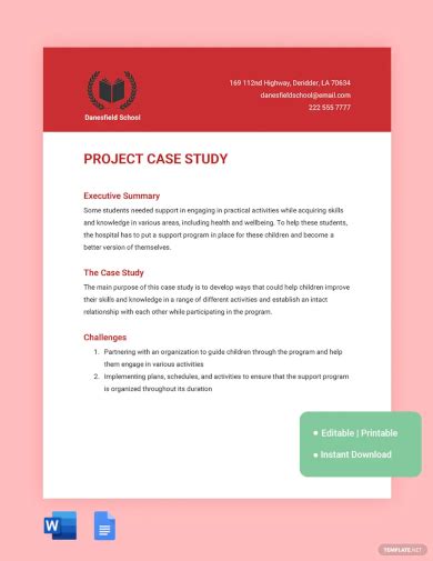 case study interview examples project management