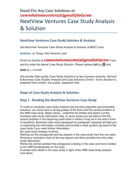 case study with solution pdf