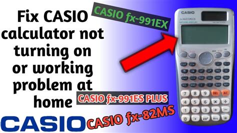 casio calculator not working