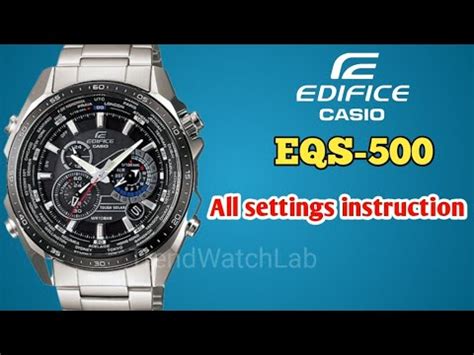 casio edifice adjust analog time