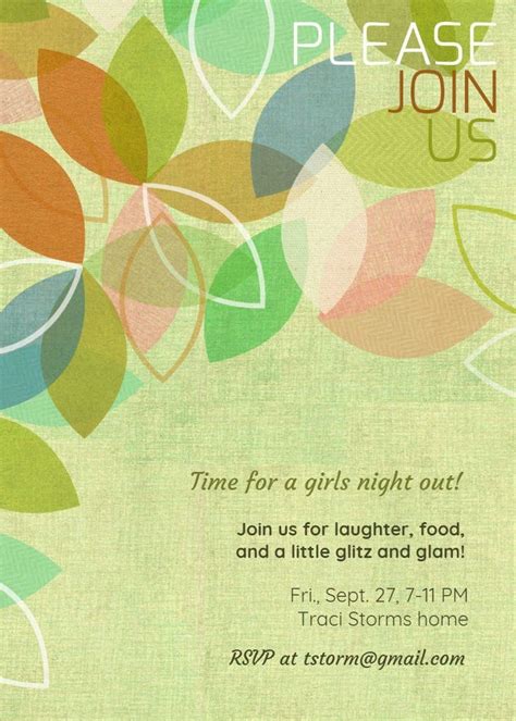 casual gathering invitation