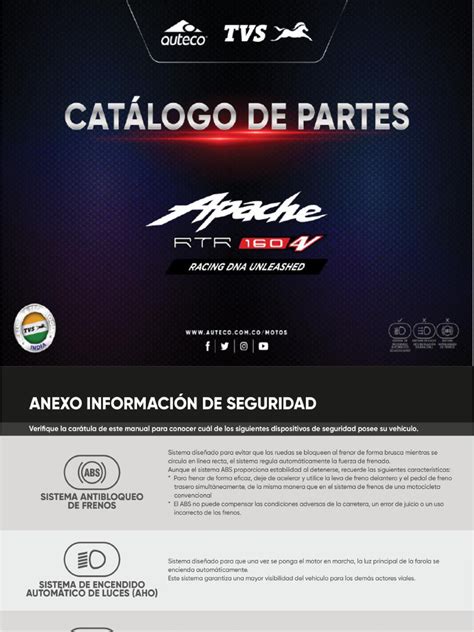 Cat Logo De Partes Apache 160 4v