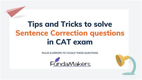 cat sentence correction questions with solutions pdf
