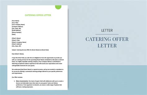 catering offer letter