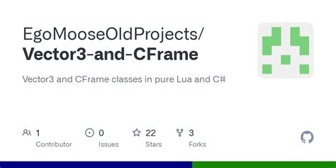 cframe and vector3