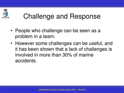 challenge and response theory examples