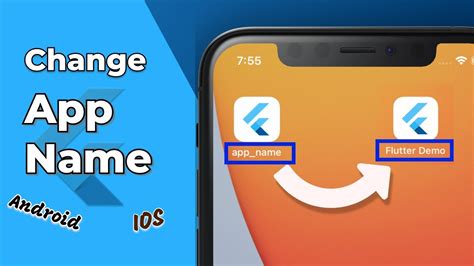 change app name flutter ios