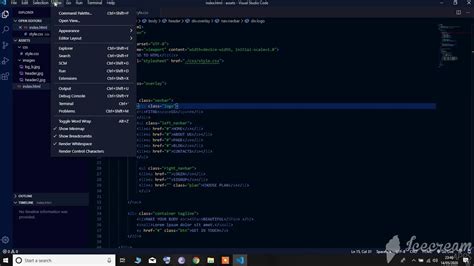 change background color visual studio code