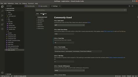 change background color vs code