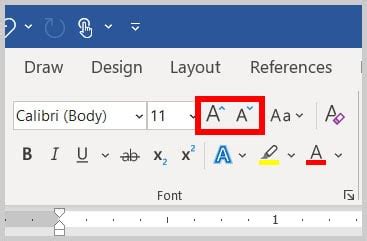 change button font size