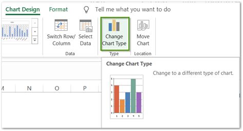 change chart type in excel mac