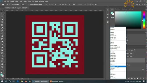 change colour of qr code