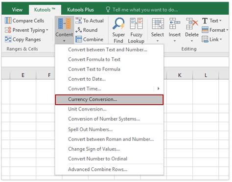 change currency to usd in excel