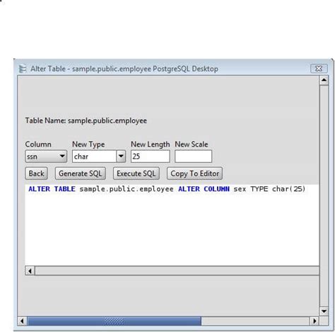 change data type in postgresql