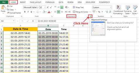 change date format in excel workbook