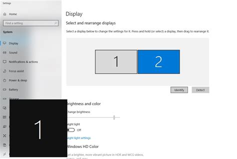 change display settings windows 10 multiple monitors