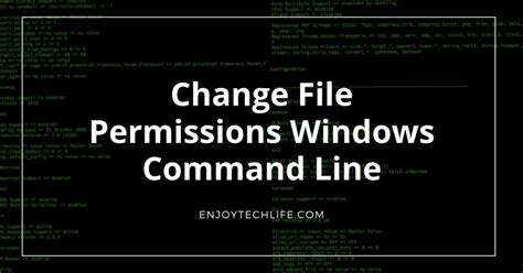 change file permissions windows 10 command line