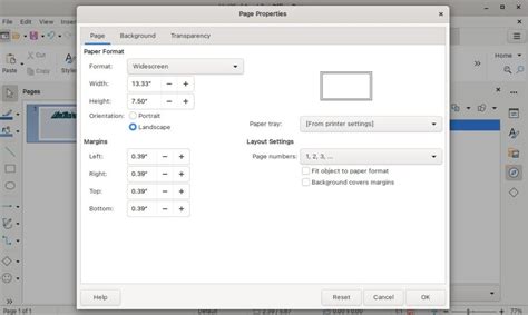 change header size libreoffice