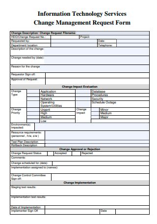 change management request form example