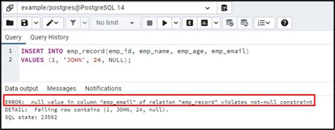 change not null to null in sql postgresql