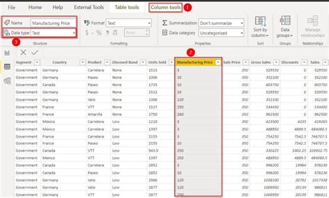 change number format power query