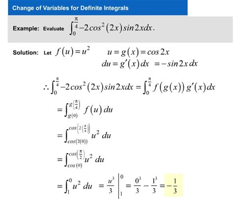 change of variables formula integration