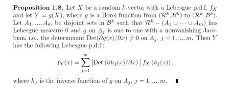 change of variables formula probability