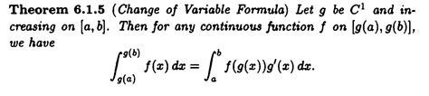 change of variables formula proof