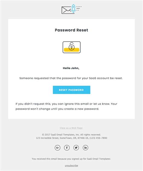 change password email template html
