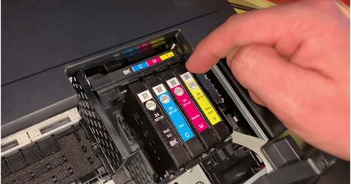 mengganti cartridge tinta baru