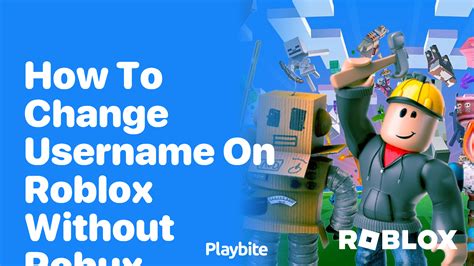 change roblox username without robux